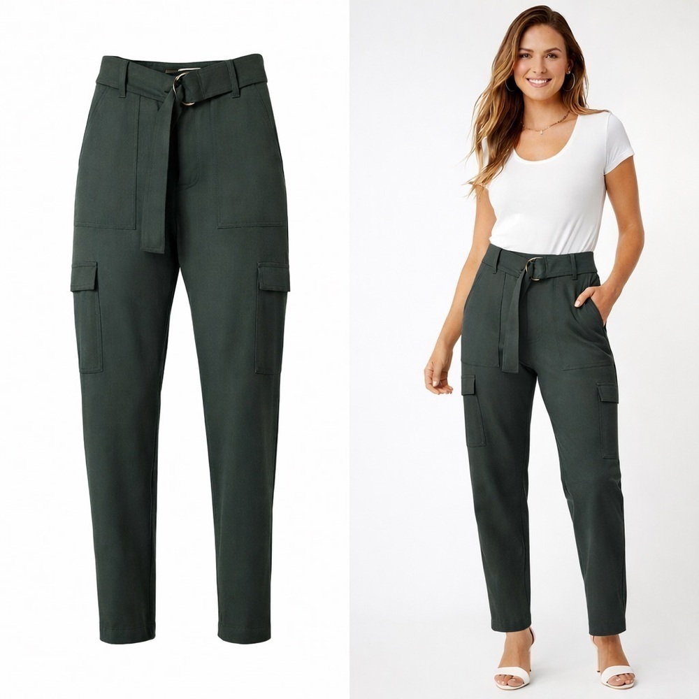 Dear John | Green Utility Cargo Pants | Belted | Size 27